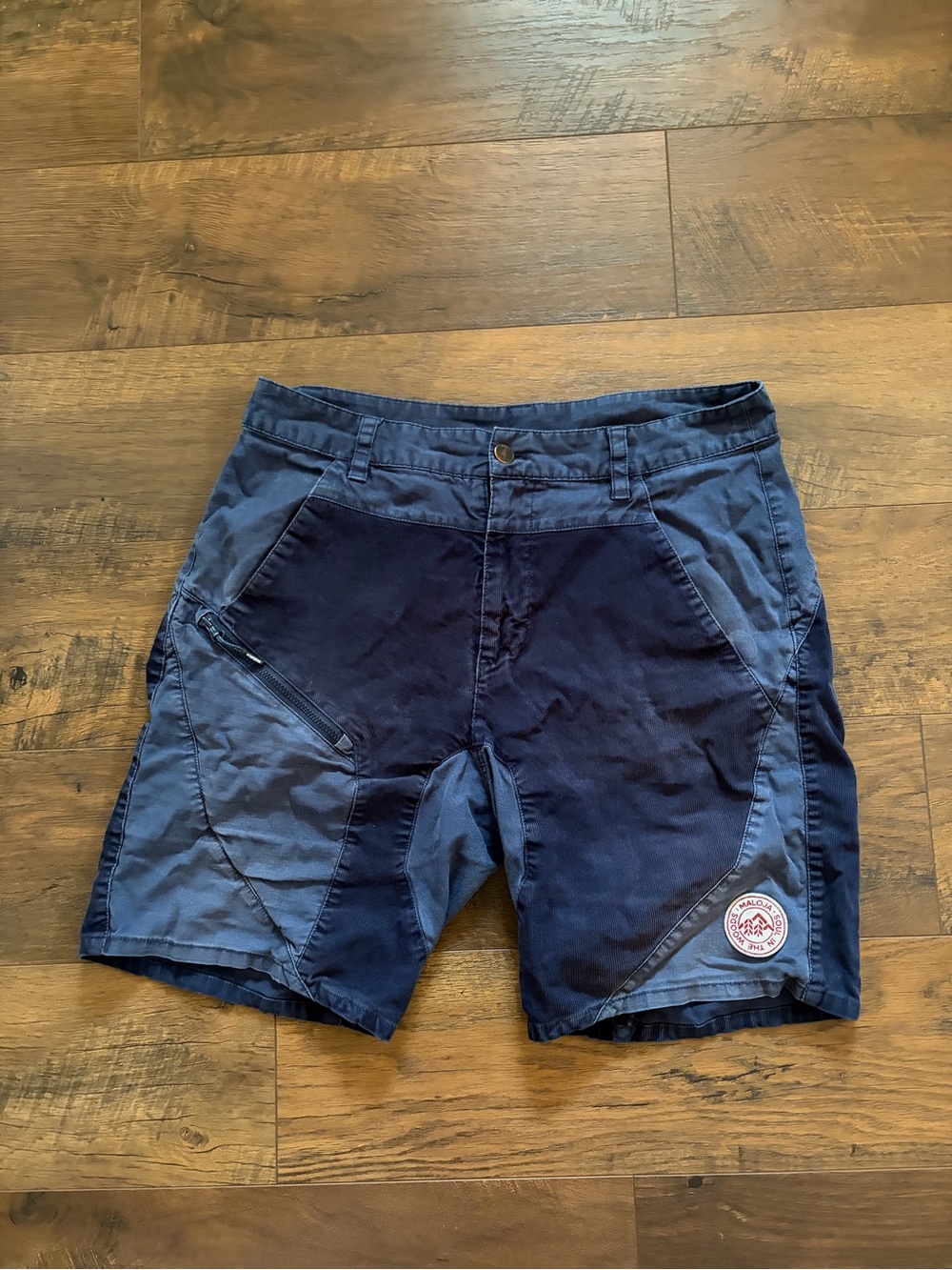 Men's Maloja Navy Two-Tone Utility Shorts